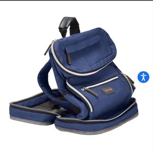 NWT biaggi Zipsac Backsak 16" Denim color